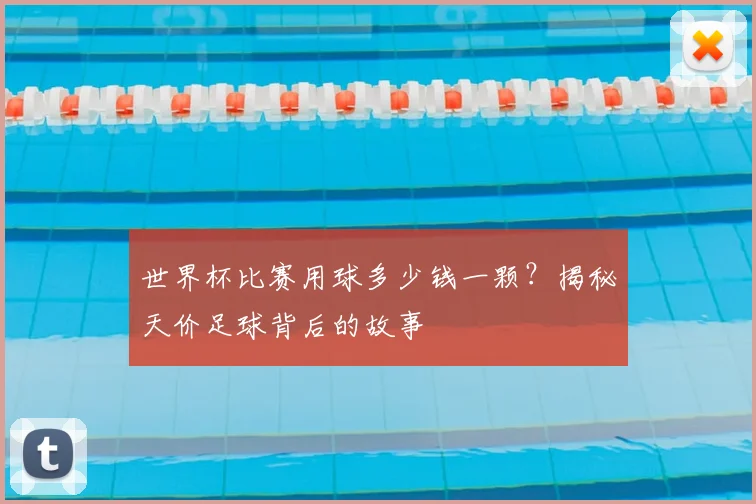 世界杯比赛用球多少钱一颗？揭秘天价足球背后的故事